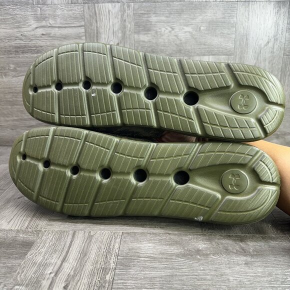 UA M Ignite Pro SL Freedom Men's size 18 Olive Green Slides - Picture 8 of 8